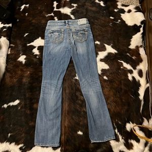 Silver Aiko Boot cut jeans. 26 x 33